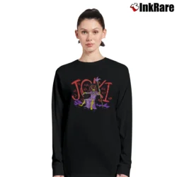 Women’s Joker And Loki Mashup Joki Long-Sleeve Top in black | Sleek, Versatile, All-Season
