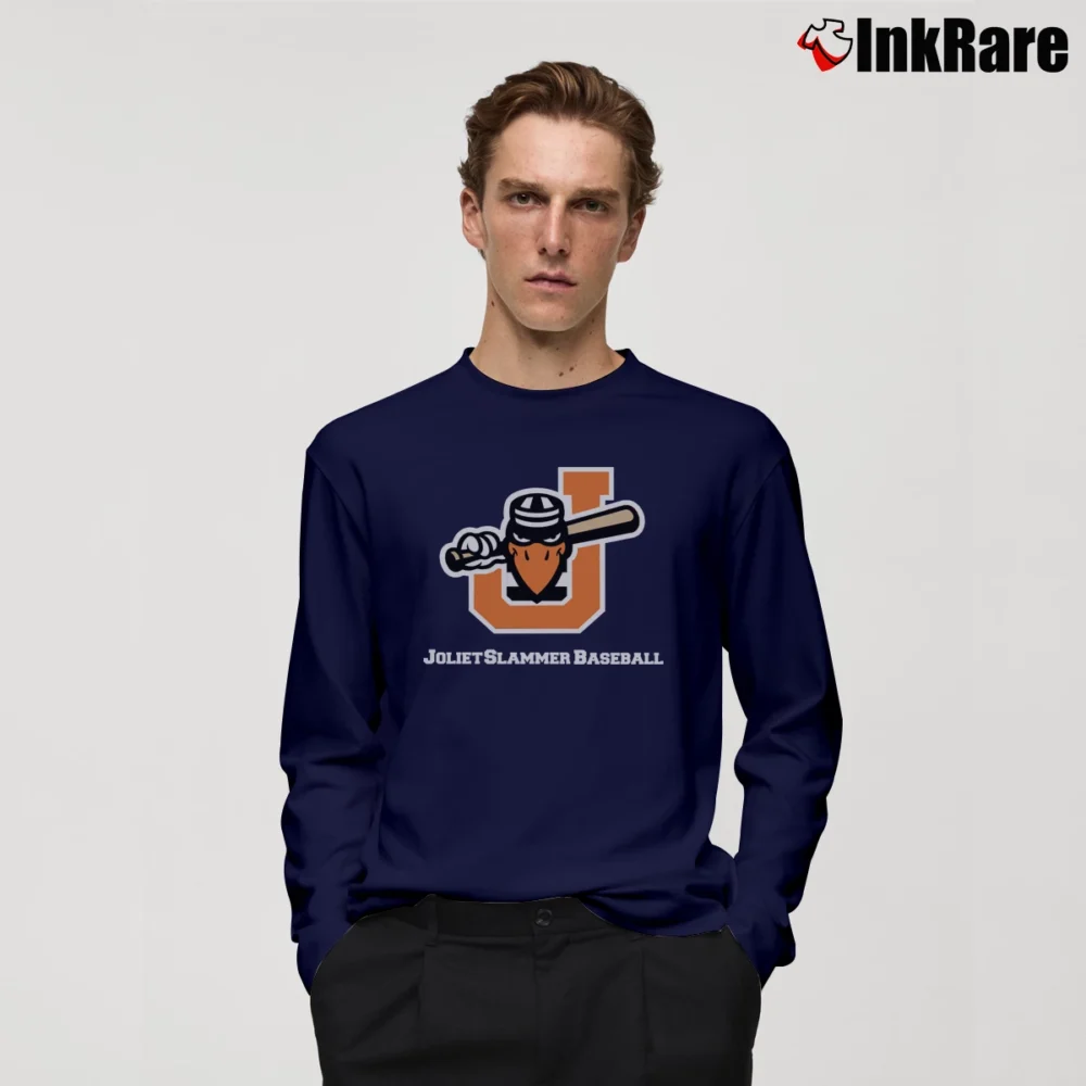 Men’s Joliet Slammers Baseball Team Long-Sleeve Shirt in navy | Sleek, Lightweight, Year-Round Wear