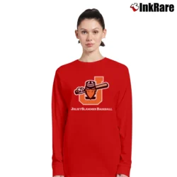 Women’s Joliet Slammers Baseball Team Long-Sleeve Top in red | Sleek, Versatile, All-Season