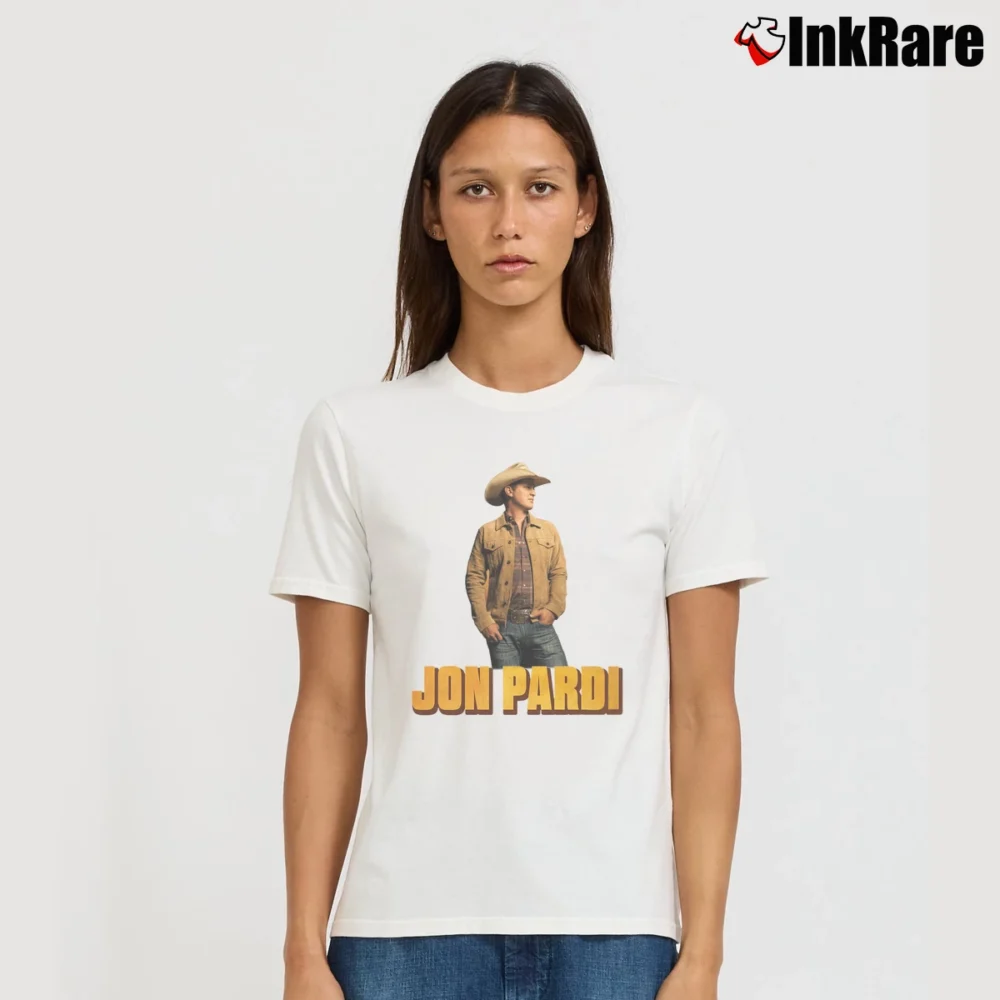 Women’s Jon Pardi 2019 Country Tour Music Signature T-Shirt in white | Soft, Flattering Fit