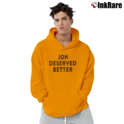 Men’s Jon Snow Deserved Better Game Of Thrones Mother Of Dragons Pullover Hoodie in orange | Cozy, Durable, Modern Fit