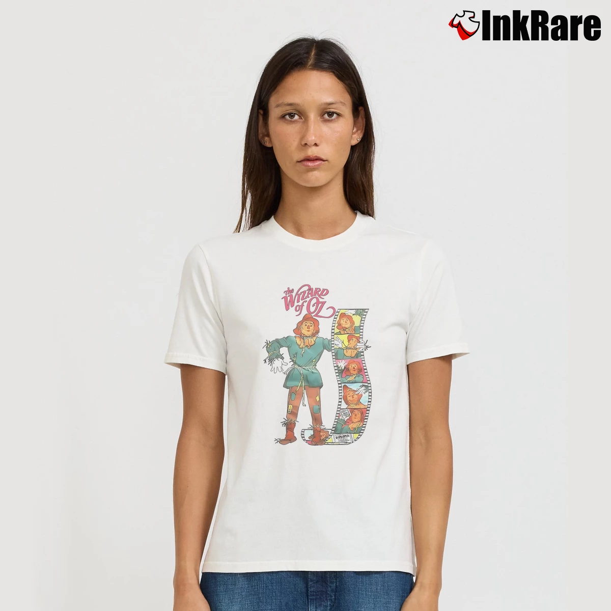 Women’s Jonathan Bailey Wizard Of Oz Scarecrow T-Shirt in white | Soft, Flattering Fit