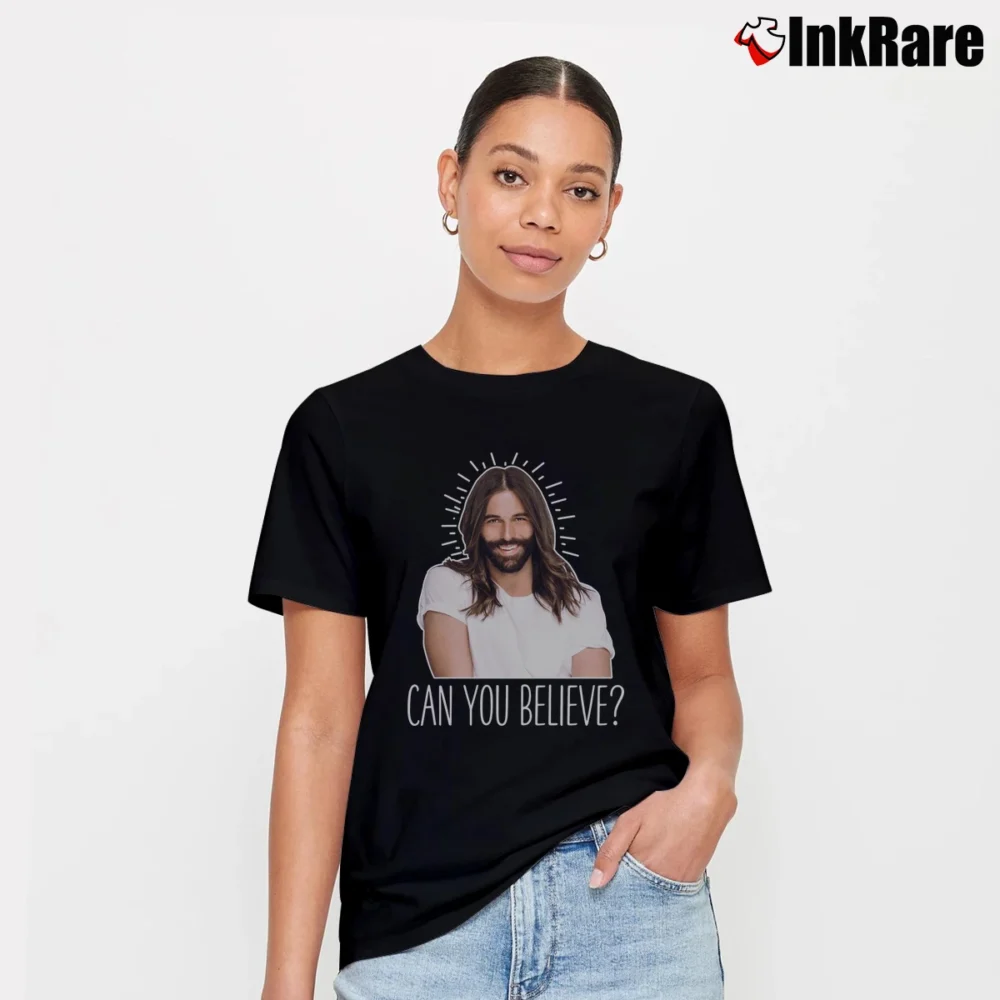 Women’s Jonathan Van Ness Celebrity Pride Signature T-Shirt in black | Soft, Flattering Fit