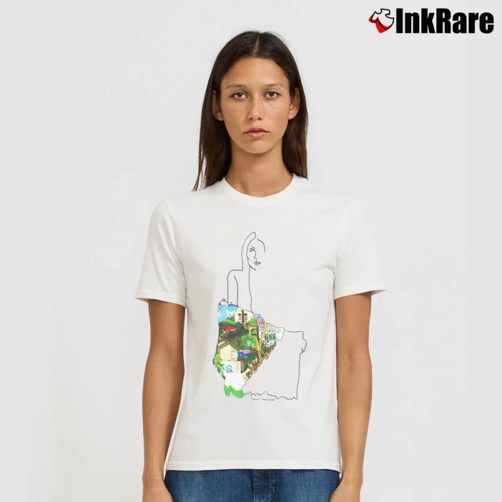 Women’s Joni Mitchell Funny Designer Art Gift Signature T-Shirt in white | Soft, Flattering Fit