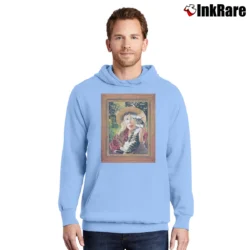 Men’s Joni Mitchell Taming The Tiger 1998 Tour Pullover Hoodie in light blue | Cozy, Durable, Modern Fit