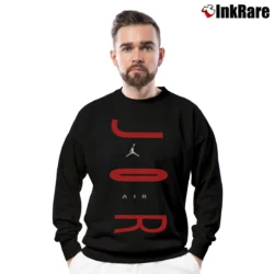 Men’s Jordan Wordmark Crewneck Sweatshirt in black | Cozy Fabric, Clean Style
