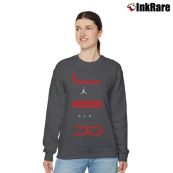 Women’s Jordan Wordmark Relaxed Sweatshirt in charcoal | Soft, Laid-Back Vibe