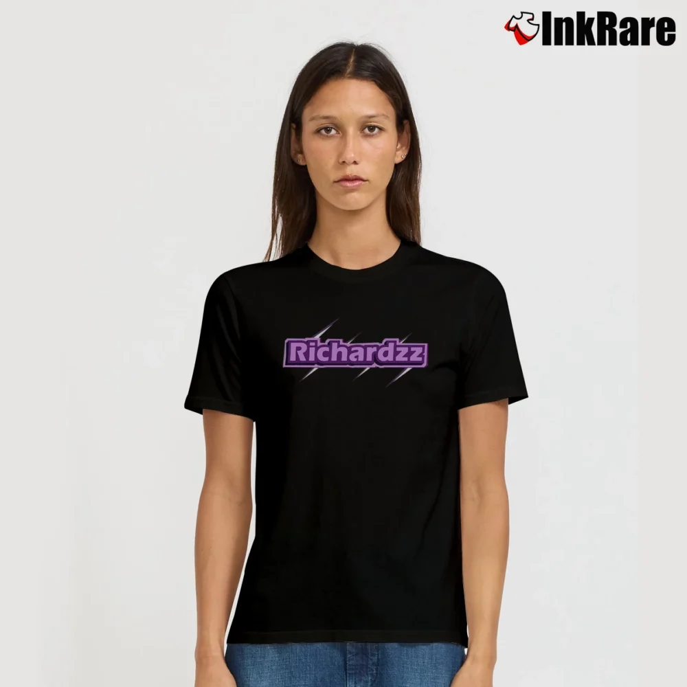 Women’s Josh Richards Birthday Logo Gift Signature T-Shirt in black | Soft, Flattering Fit