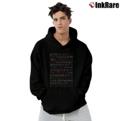 Men’s Jouney Don't Stop Believin' Lyrics Pullover Hoodie in black | Cozy, Durable, Modern Fit