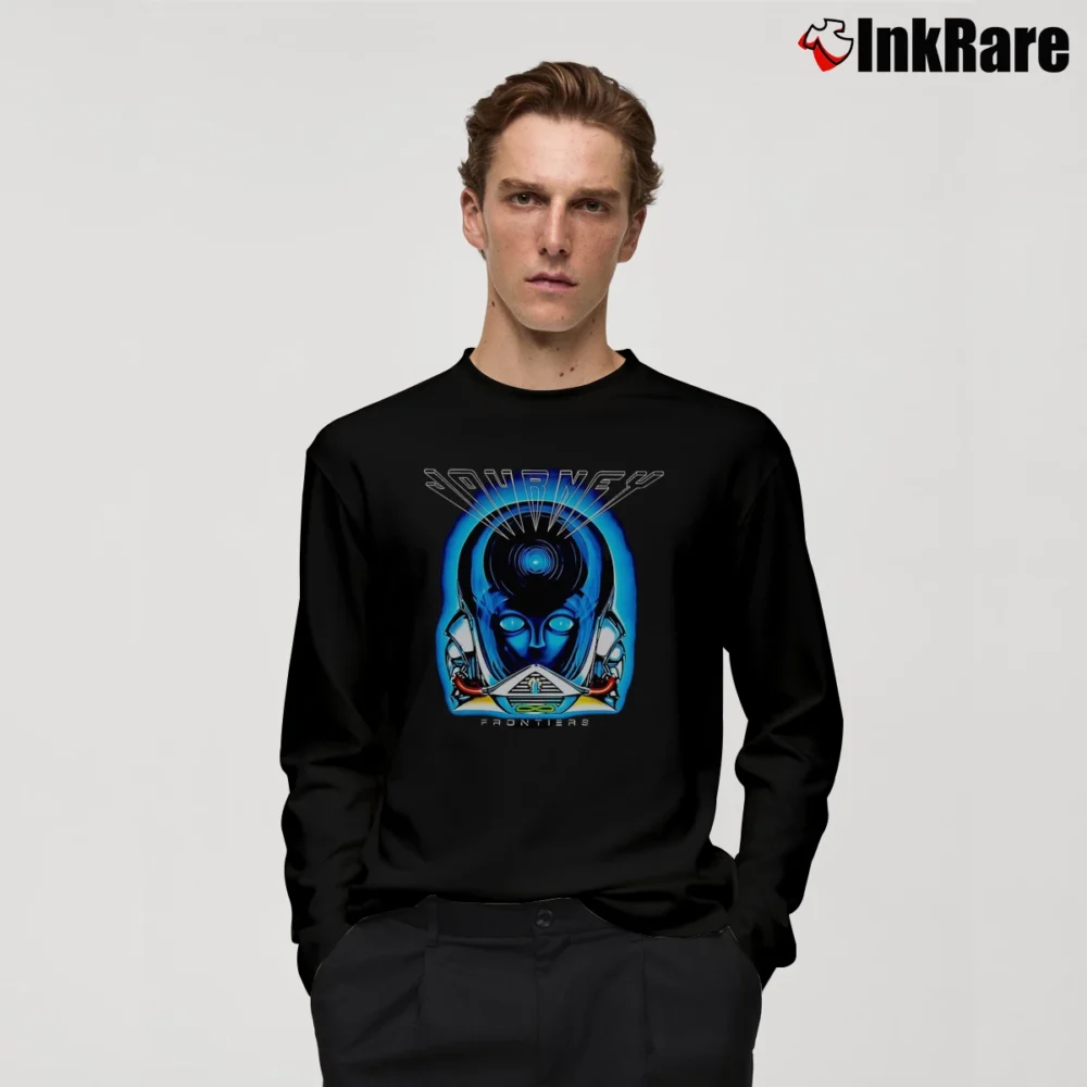 Men’s Journey Frontiers Long-Sleeve Shirt in black | Sleek, Lightweight, Year-Round Wear