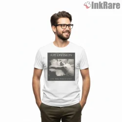 Joy Division Love Will Tear Us Apart Poster Shirt on white short sleeve shirt for men graphic tee
