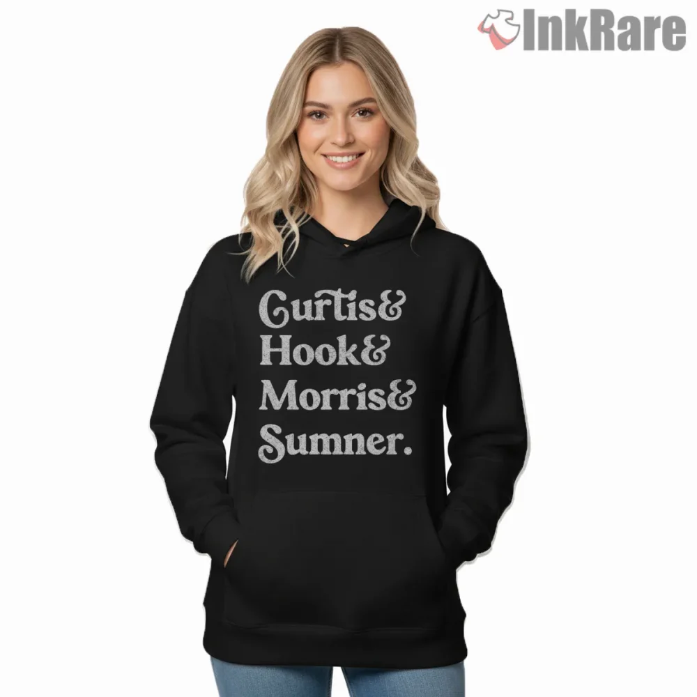 Joy Division Member Names Retro Typography Shirt on black hoodie for women graphic tee
