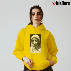 Women’s Joy Division The Veiled Virgin Design Cozy Hoodie in yellow | Warm, Structured, Stylish