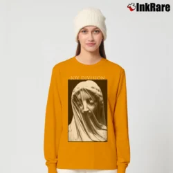 Women’s Joy Division The Veiled Virgin Design Long-Sleeve Top in orange | Sleek, Versatile, All-Season