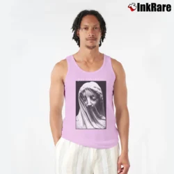 Men’s Joy Division The Veiled Virgin Design Tank Top in light pink | Breathable, Active-Friendly Design