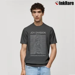 Men’s Joy Division Unknown Pleasure Classic T-Shirt in charcoal | Soft, Breathable Everyday Wear