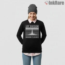 Joy Division Unknown Pleasures Skyline Shirt on graphic shirt for women graphic tee