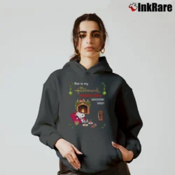 Women’s Joy Snoopy Hallmark Christmas Movie Watching Cozy Hoodie in charcoal | Warm, Structured, Stylish