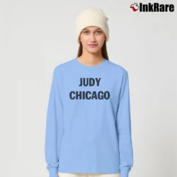 Women’s Judy Chicago Graphic Art Long-Sleeve Top in light blue | Sleek, Versatile, All-Season