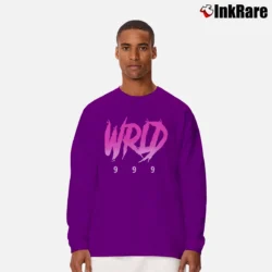Men’s Juice Wrld 999 Hip Hop Long-Sleeve Shirt in purple | Sleek, Lightweight, Year-Round Wear