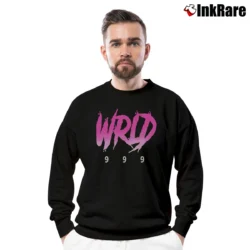 Men’s Juice Wrld 999 Hip Hop Crewneck Sweatshirt in black | Cozy Fabric, Clean Style