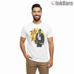 Jules Walk The Earth Warrior Shirt on white short sleeve shirt for men graphic tee