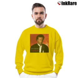 Men’s Julio Iglesias Tango Tour Concert Crewneck Sweatshirt in yellow | Cozy Fabric, Clean Style