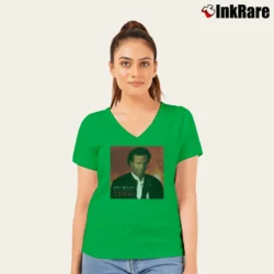 Women’s Julio Iglesias Tango Tour Concert V-Neck Tee in irish green | Chic Neckline, Soft Texture