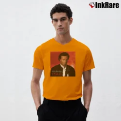 Men’s Julio Iglesias Tango Tour Concert V-Neck Tee in orange | Sharp, Breathable, Everyday Staple