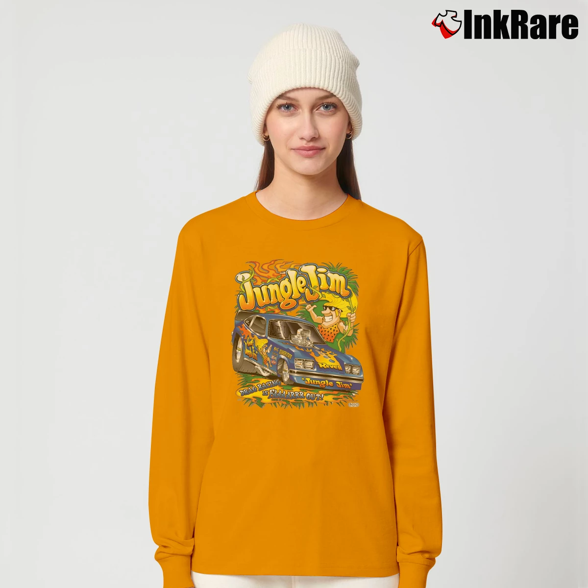 Women’s Jungle Jim Liberman Long-Sleeve Top in orange | Sleek, Versatile, All-Season