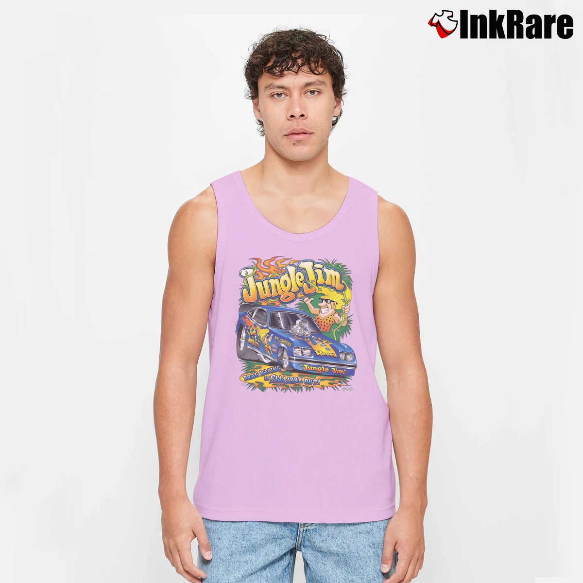 Men’s Jungle Jim Liberman Tank Top in light pink | Breathable, Active-Friendly Design