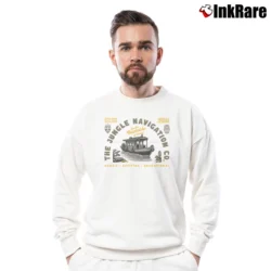 Men’s Jungle Navigation Co Crewneck Sweatshirt in white | Cozy Fabric, Clean Style