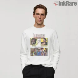 Jurassic Park Arcade Fighter T Rex Vs Ian Malcolm Shirt on white long sleeve shirt for men graphic tee
