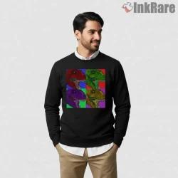 Jurassic Park Pop Art T Rex Color Block Shirt on graphic shirt for men graphic tee
