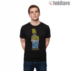Just Because I Dont Care Funny Homer Quote Shirt on black short sleeve shirt for men graphic tee