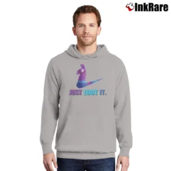 Men’s Just Loot It Fortnite Parody Pullover Hoodie in sport grey | Cozy, Durable, Modern Fit