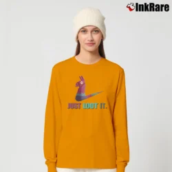 Women’s Just Loot It Fortnite Parody Long-Sleeve Top in orange | Sleek, Versatile, All-Season