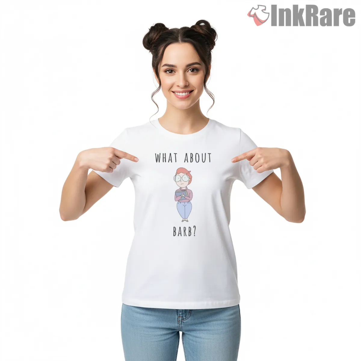 Justice For Barb Retro Fan Quote Shirt on white short sleeve shirt for women graphic tee