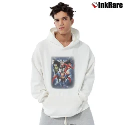 Men’s Justice League Superman Batman Flash Green Lantern Pullover Hoodie in white | Cozy, Durable, Modern Fit