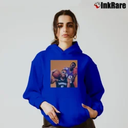 Women’s Justin Jefferson Anthony Edwards Cozy Hoodie in royal blue | Warm, Structured, Stylish