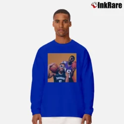 Men’s Justin Jefferson Anthony Edwards Long-Sleeve Shirt in royal blue | Sleek, Lightweight, Year-Round Wear