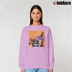 Women’s Justin Jefferson Anthony Edwards Relaxed Sweatshirt in light pink | Soft, Laid-Back Vibe