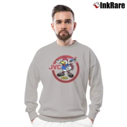 Men’s JVC UEFA 1984 European Football Mascot Crewneck Sweatshirt in sport grey | Cozy Fabric, Clean Style