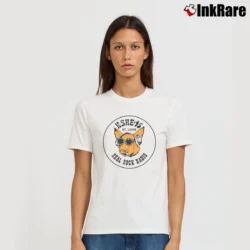 Women’s K She 95 Dog Radio Signature T-Shirt in white | Soft, Flattering Fit