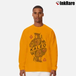 Men’s Kaleo Band Logo Music Graphic Long-Sleeve Shirt in orange | Sleek, Lightweight, Year-Round Wear