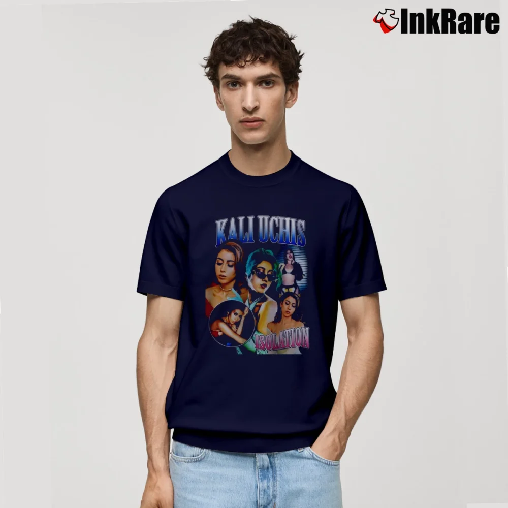 Men’s Kali Uchis Inspired Rap Tour Classic T-Shirt in navy | Soft, Breathable Everyday Wear