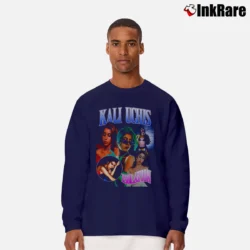Men’s Kali Uchis Rap Artist Tour Graphic Long-Sleeve Shirt in navy | Sleek, Lightweight, Year-Round Wear