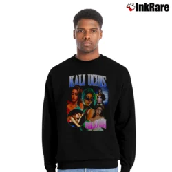 Men’s Kali Uchis Rap Artist Tour Graphic Crewneck Sweatshirt in black | Cozy Fabric, Clean Style