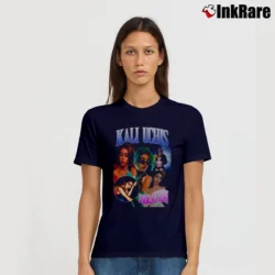 Women’s Kali Uchis Rap Artist Tour Graphic Signature T-Shirt in navy | Soft, Flattering Fit