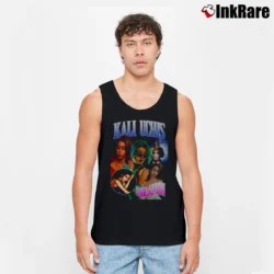 Men’s Kali Uchis Rap Artist Tour Graphic Tank Top in black | Breathable, Active-Friendly Design